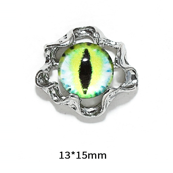 Объемный дизайн Crazy Shine: Глаз дракона 13*15мм №2, 2шт