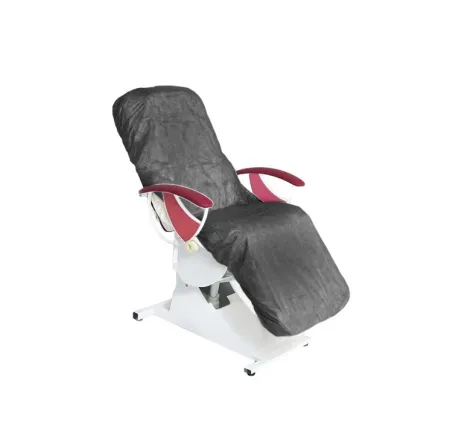 Чехол на кушетку на резинке черный спанбонд 30 гкв.м 200х90 см 10 штупк, Чистовье 603124