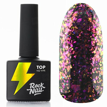 Топ RockNail с эффектом битого стекла Diamond Dust, 10 мл