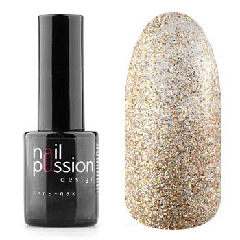 Гель-лак Nail Passion 2303 GOLD FLASH, 10 мл