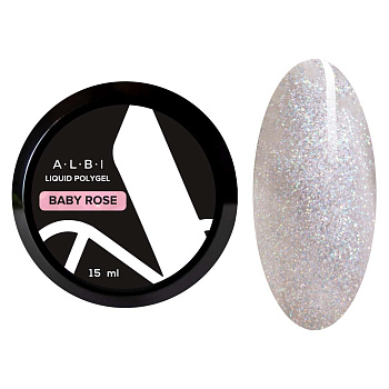 LIQUID POLYGEL ALBI  Baby Rose, (банка)15 мл
