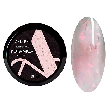 Builder gel ALBI BOTANICA № 3 Rosy (с сухоцветами),15 мл