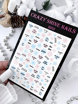 Слайдер Crazy Shine 1357 mini: Снежинки 2024