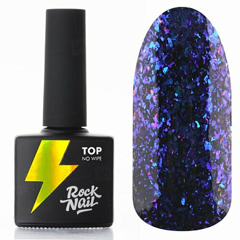 Топ RockNail с эффектом битого стекла Moonlight Petal, 10 мл