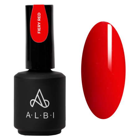 fiery red