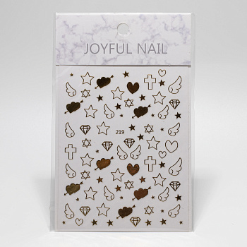 Наклейки 219 золото