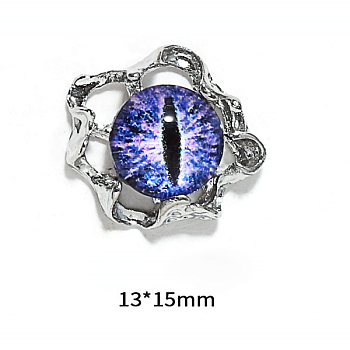 Объемный дизайн Crazy Shine: Глаз дракона 13*15мм №3, 2шт