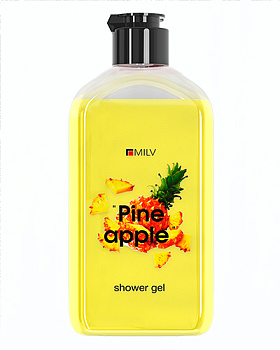 Гель для душа MILV PINEAPPLE, 340 мл