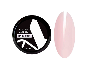 Жидкий гель ALBI LIQUID GEL Baby Pink, (в баночке) 15мл 