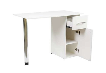 Маникюрный стол БРИДЖ с дверцей и ящиком