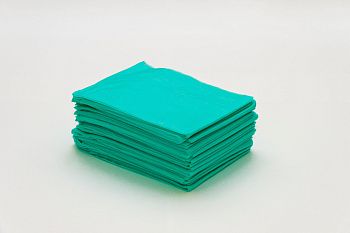 Простыня SMS Стандарт мятная 200х80 см 20 шт/упк, Чистовье 601-493