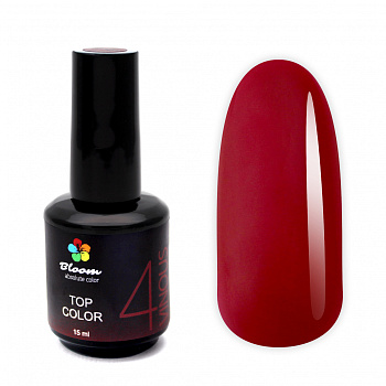 Топ Bloom COLOR №4 Бордовый, 15 мл Топ Bloom COLOR №4 Бордовый, 15 мл