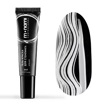 Гель-краска для стемпинга Monami White №1 в тубе, 8мл