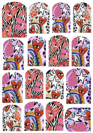 1337_мини_Абстрактные_сердца