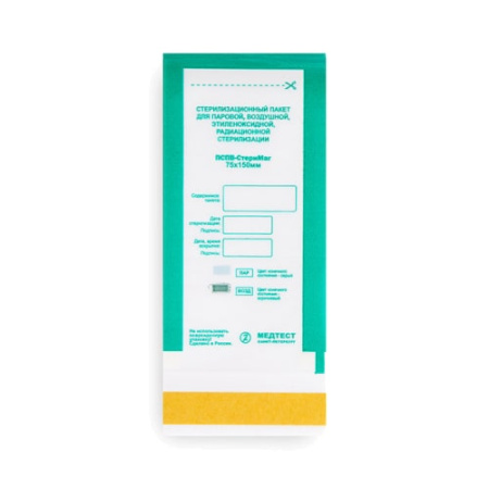 Крафт-пакет дстерил.в СУХОЖАРЕ прозрач.,комби 75 150 Медтест