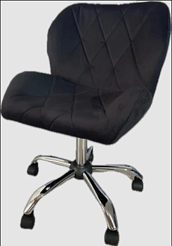 Стул для клиента на ножках МЕГА (большая ракушка) ВЕЛЮР