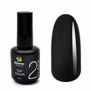 Топ Bloom COLOR №2 Черный, 15 мл Топ Bloom COLOR №2 Черный, 15 мл