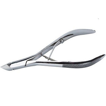 Silver Star Кусачки для кутикулы Cobalt 03, блестящие,маленькая пятка,удлиненные ручки, сэндвич, 6мм