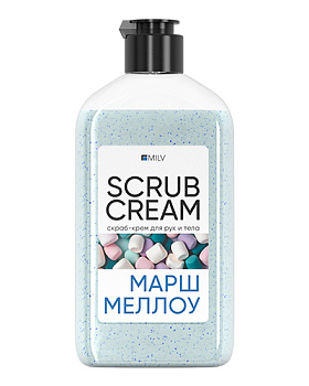 Скраб-крем MILV для рук и тела Маршмеллоу, 340 мл