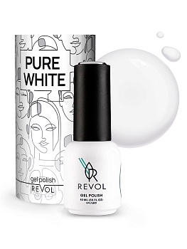 Гель-лак REVOL Pure white (Чистый белый), 10мл