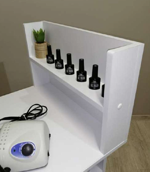 Полка для гель-лаков настольная 30х50х10 на 2 деления