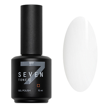 Гель-лак SEVEN 001 Intense white, 15 мл