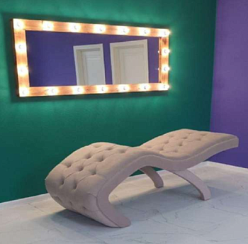 Кушетка АНАТОМИЧЕСКАЯ Virginia ВЕЛЮР