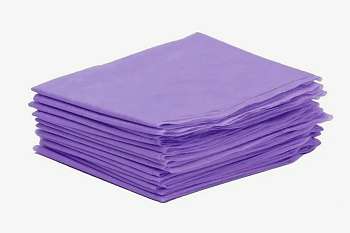 Простыня SMS люкс ( SMS, сиреневый 200*70 см, 10 шт/упк), Чистовье 00-536