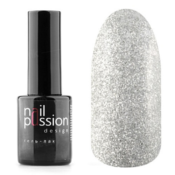 Гель-лак Nail Passion 2302 SILVER FLASH, 10 мл