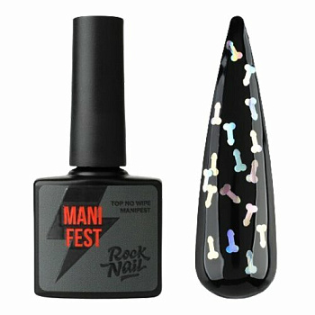 Топ RockNail Manifest Holographic, 10 мл